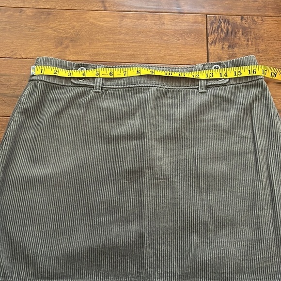 Loft Corduroy Skirt Gray Size 10 Petite - Picture 5 of 13